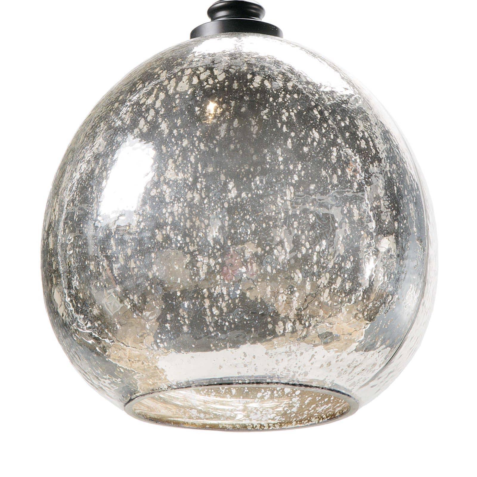 Mercury glass globe light hotsell